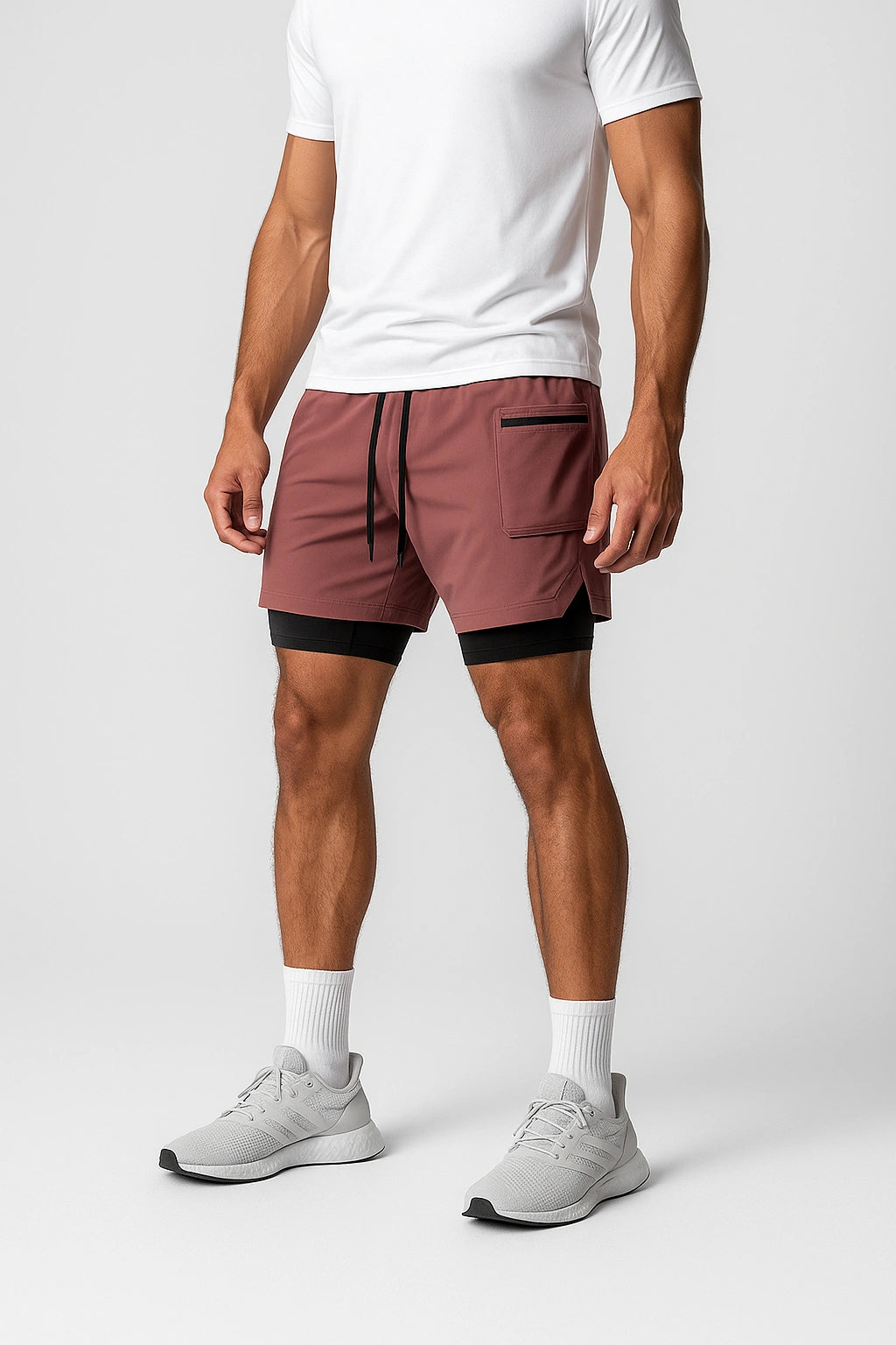 Short Esportivo de Academia com Bolso Lateral