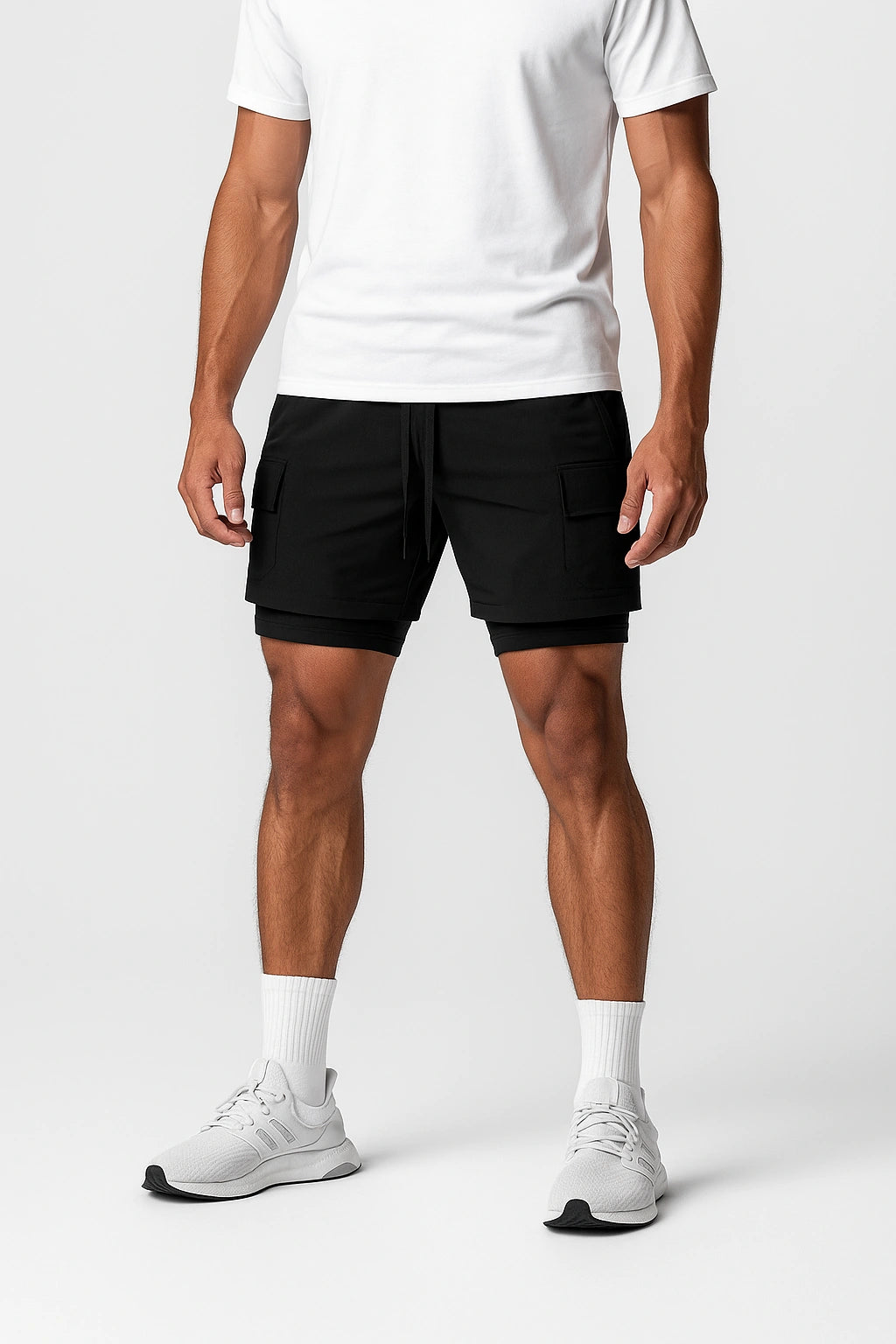 Short Esportivo de Academia com Bolso Lateral