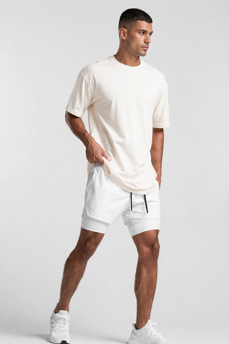 Short Esportivo de Academia Masculino Minimalista 2 em 1 Tauranga