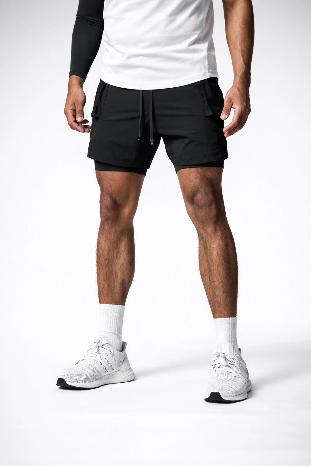 Short Esportivo de Academia com Bolso Lateral