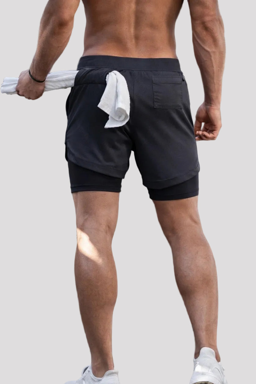 Short Esportivo de Academia Masculino com Bolso Interno - Street Dry 2 em 1