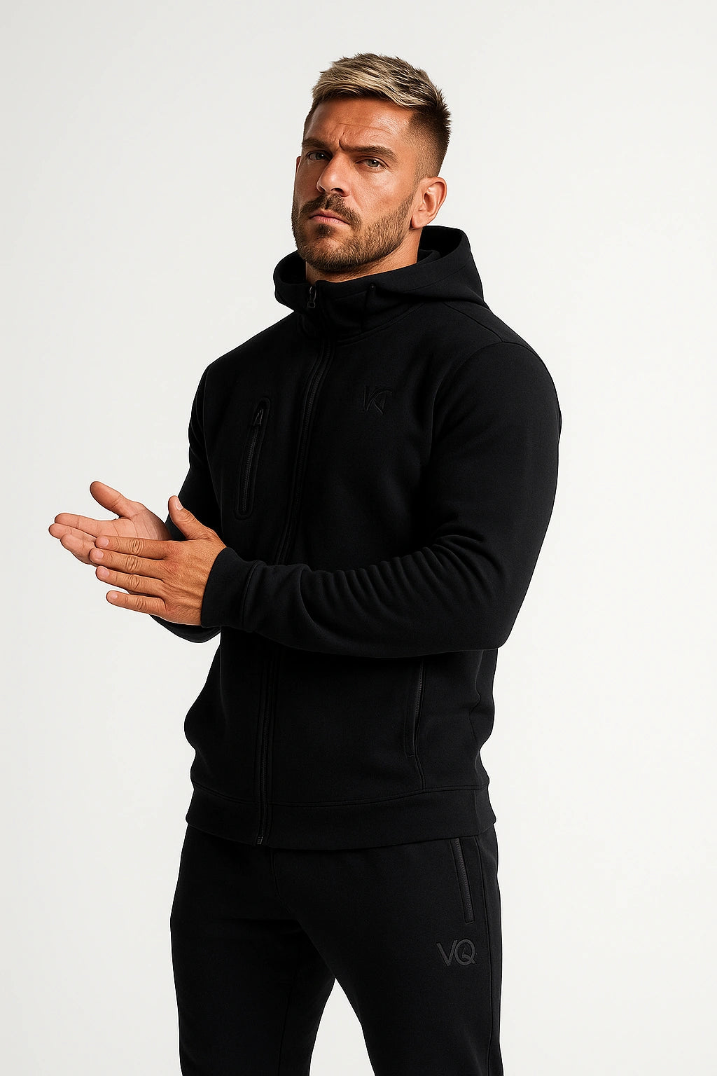 Jaqueta Esportiva Masculina Moletom Fitness1