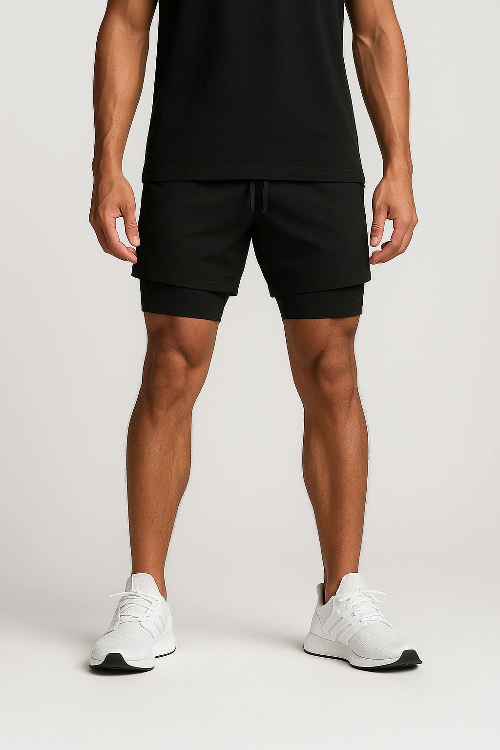 Short Esportivo de Academia Masculino Minimalista Premium 2 em 1 Tauranga