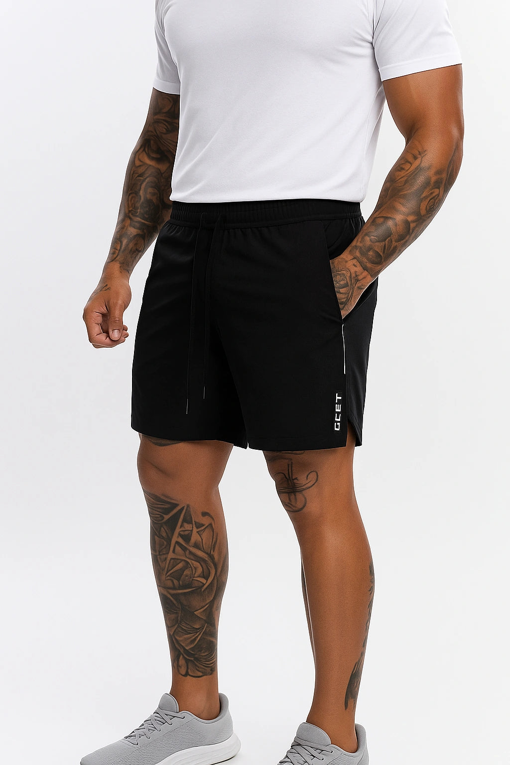 Short de Academia Respirável com Bolso Traseiro