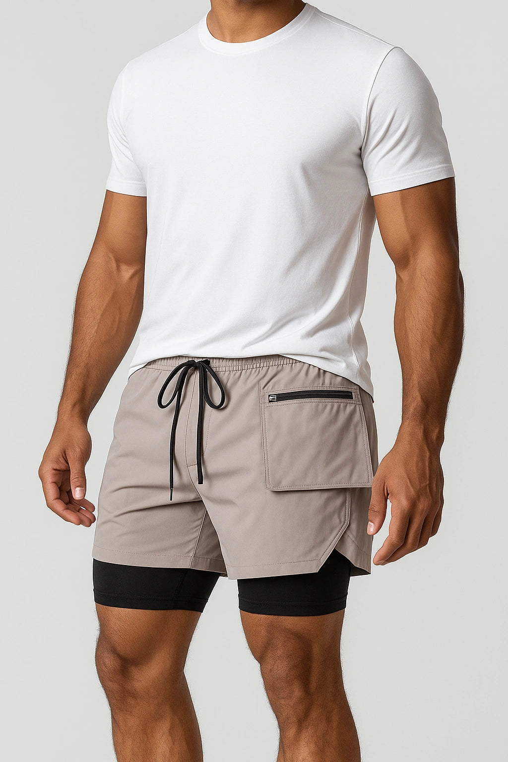 Short Esportivo de Academia com Bolso Lateral