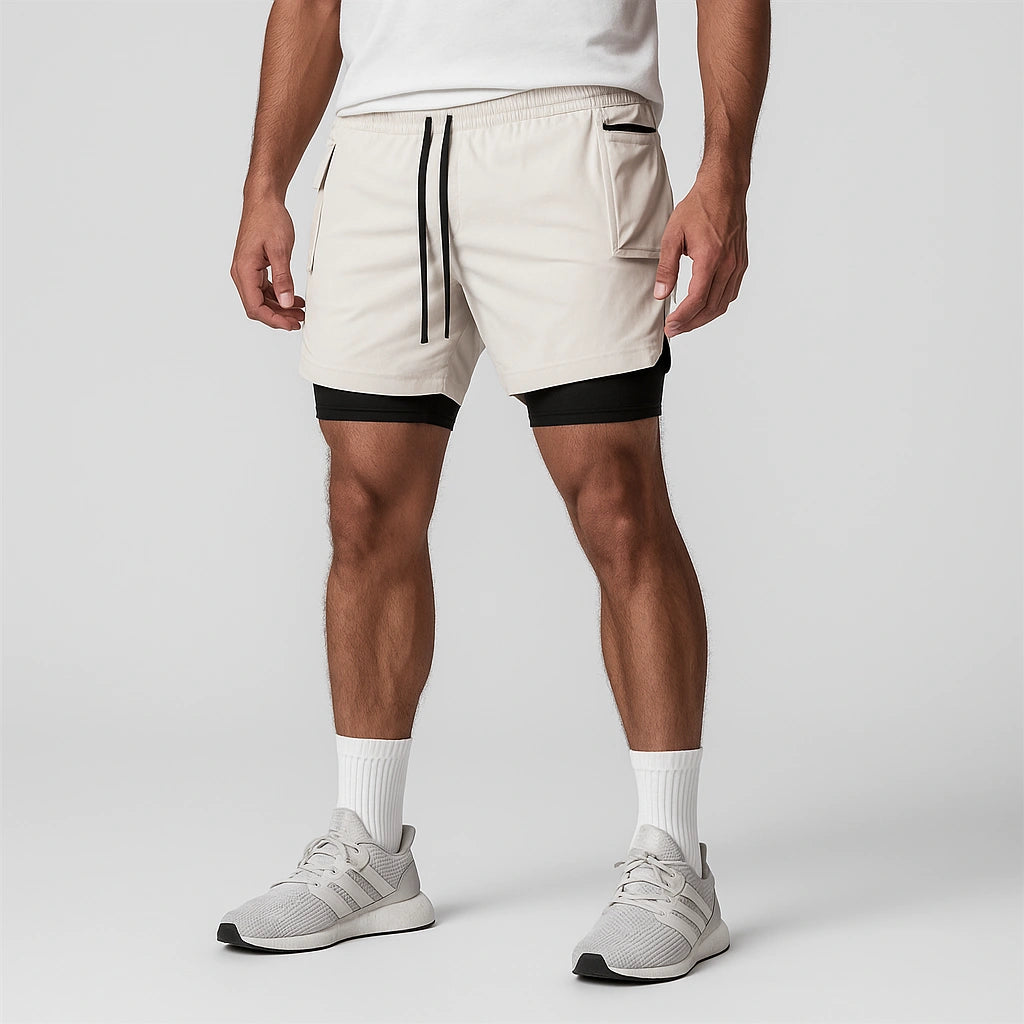Short Esportivo de Academia com Bolso Lateral