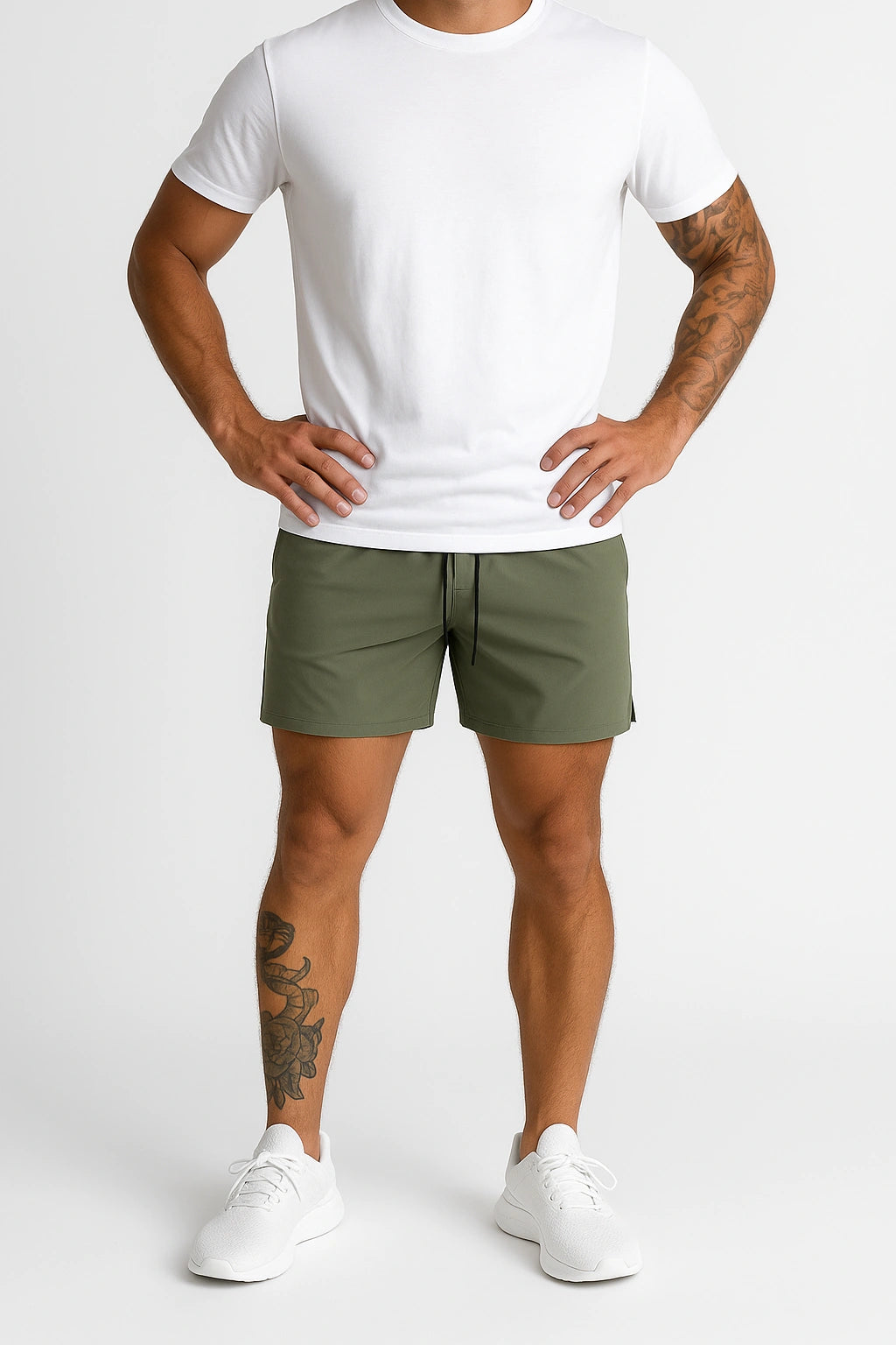 Short de Academia Masculino Slim com Bolso lateral