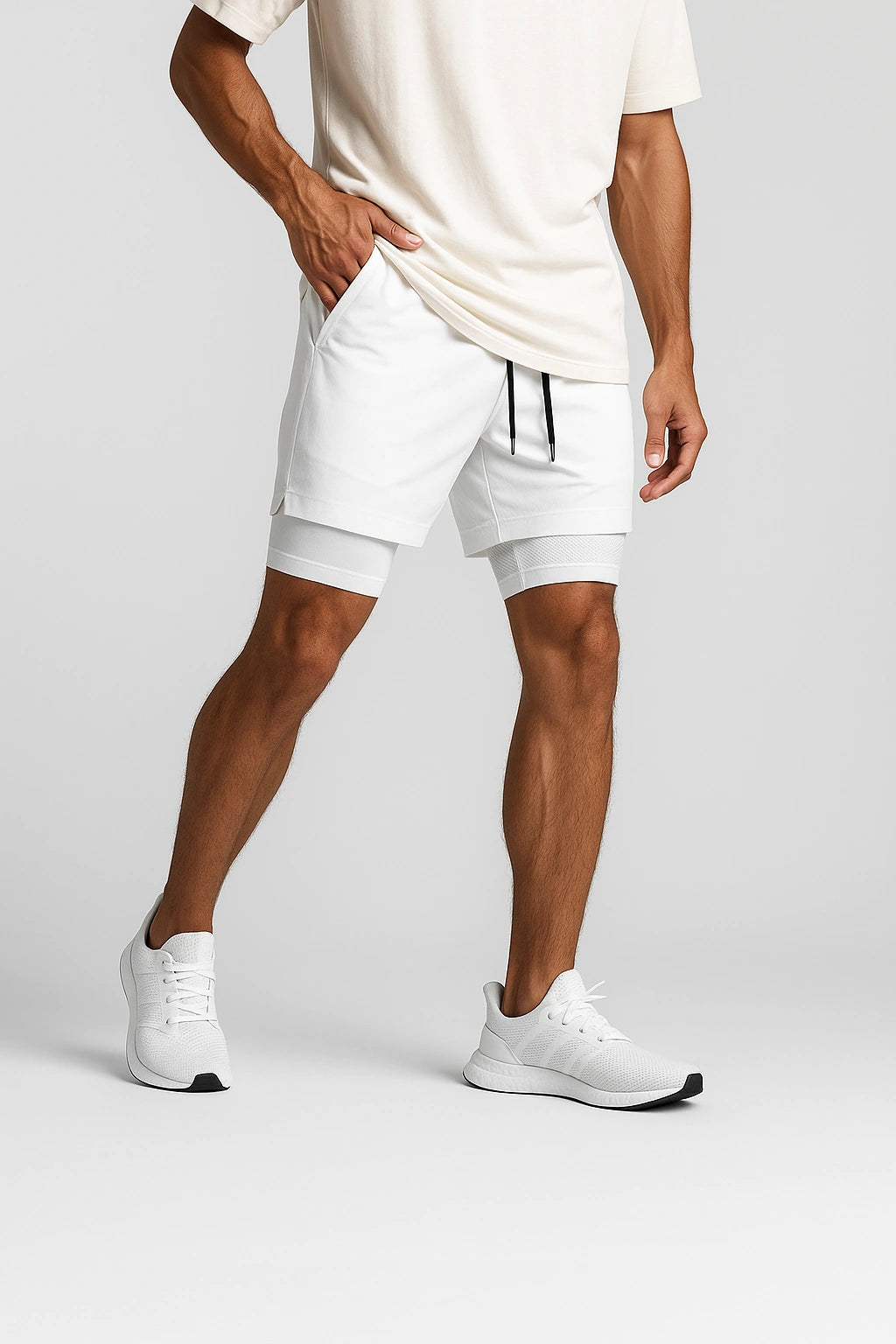 Short Esportivo de Academia Masculino Minimalista Premium 2 em 1 Tauranga