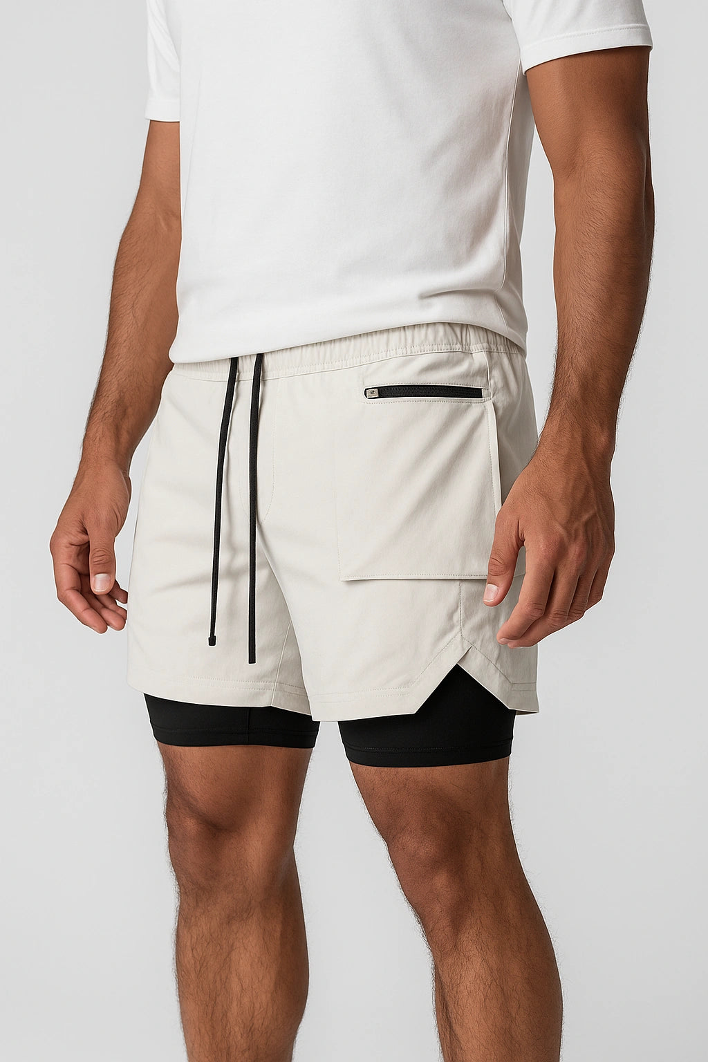 Short Esportivo de Academia com Bolso Lateral