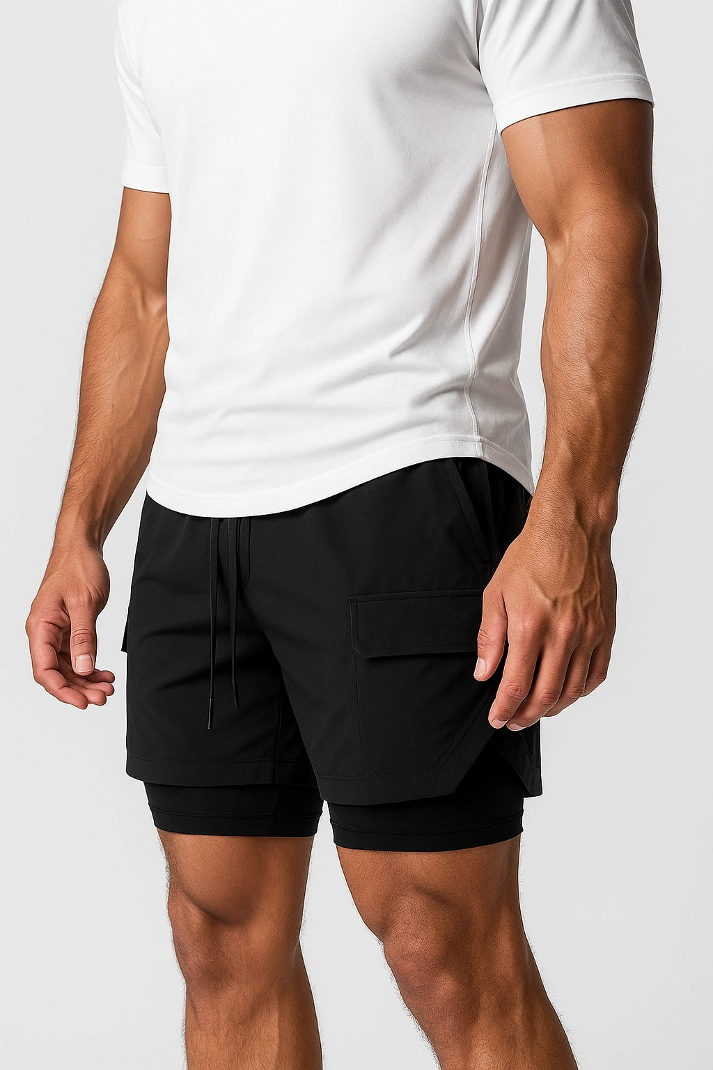 Short Esportivo de Academia com Bolso Lateral