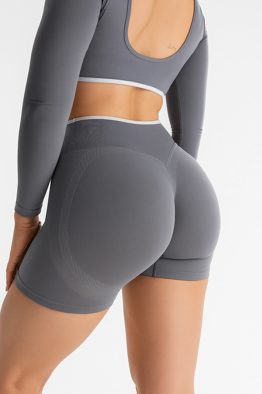 Short Fitness Feminino Alta Modelagem Respirável Lycra®