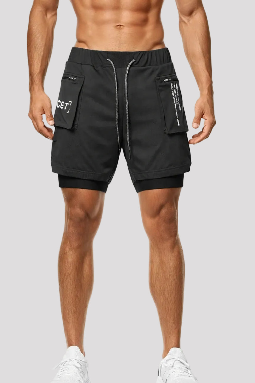 Short Esportivo de Academia Masculino com Bolsos Laterais