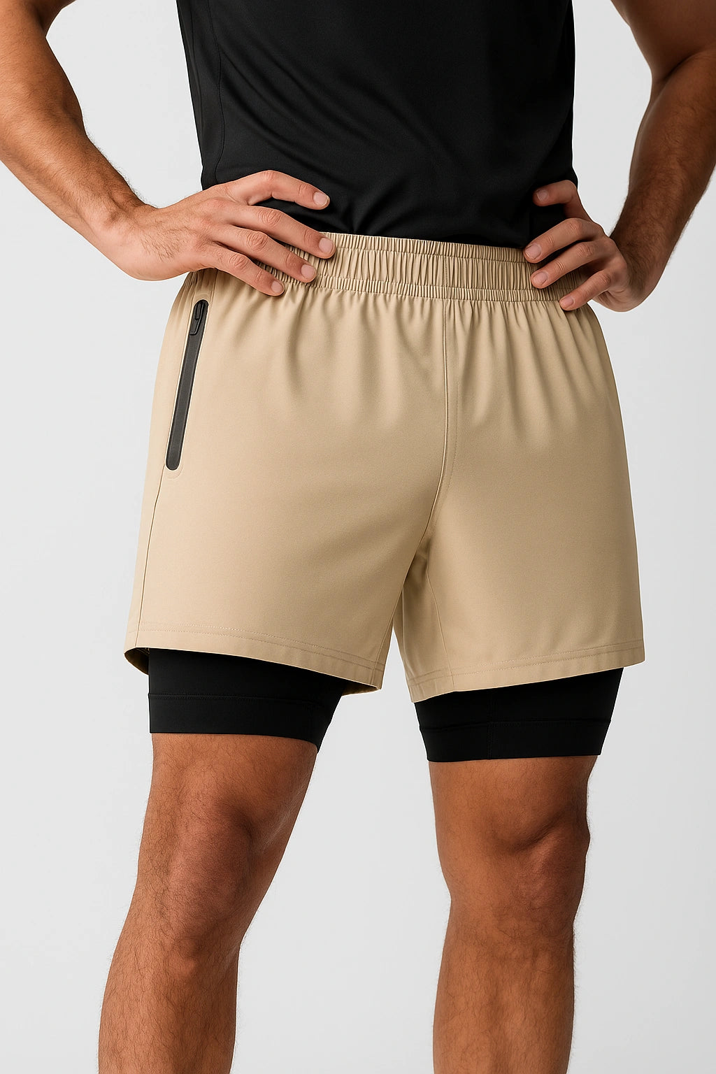 Short Masculino de Academia 2 em 1