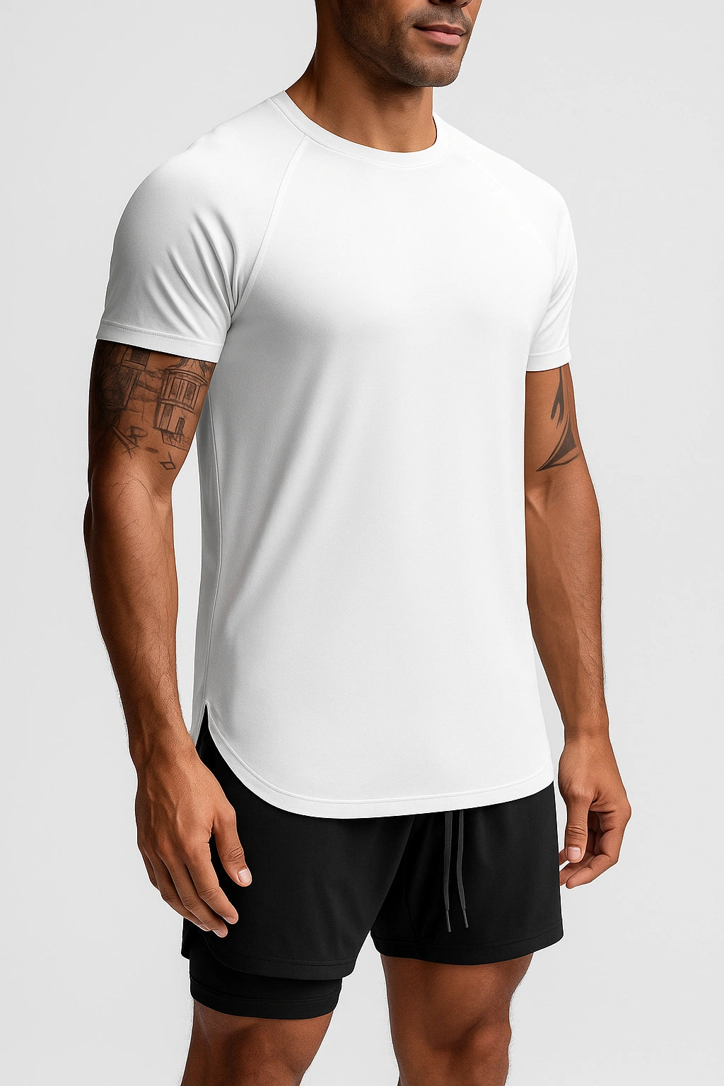 Camisa Masculina Esportiva Academia Premium Justa Minimalista