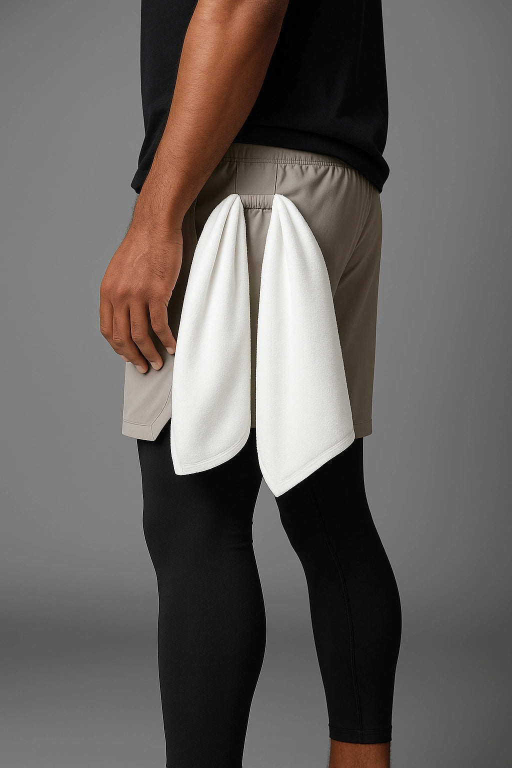 Short de Academia com Legging de Compressão
