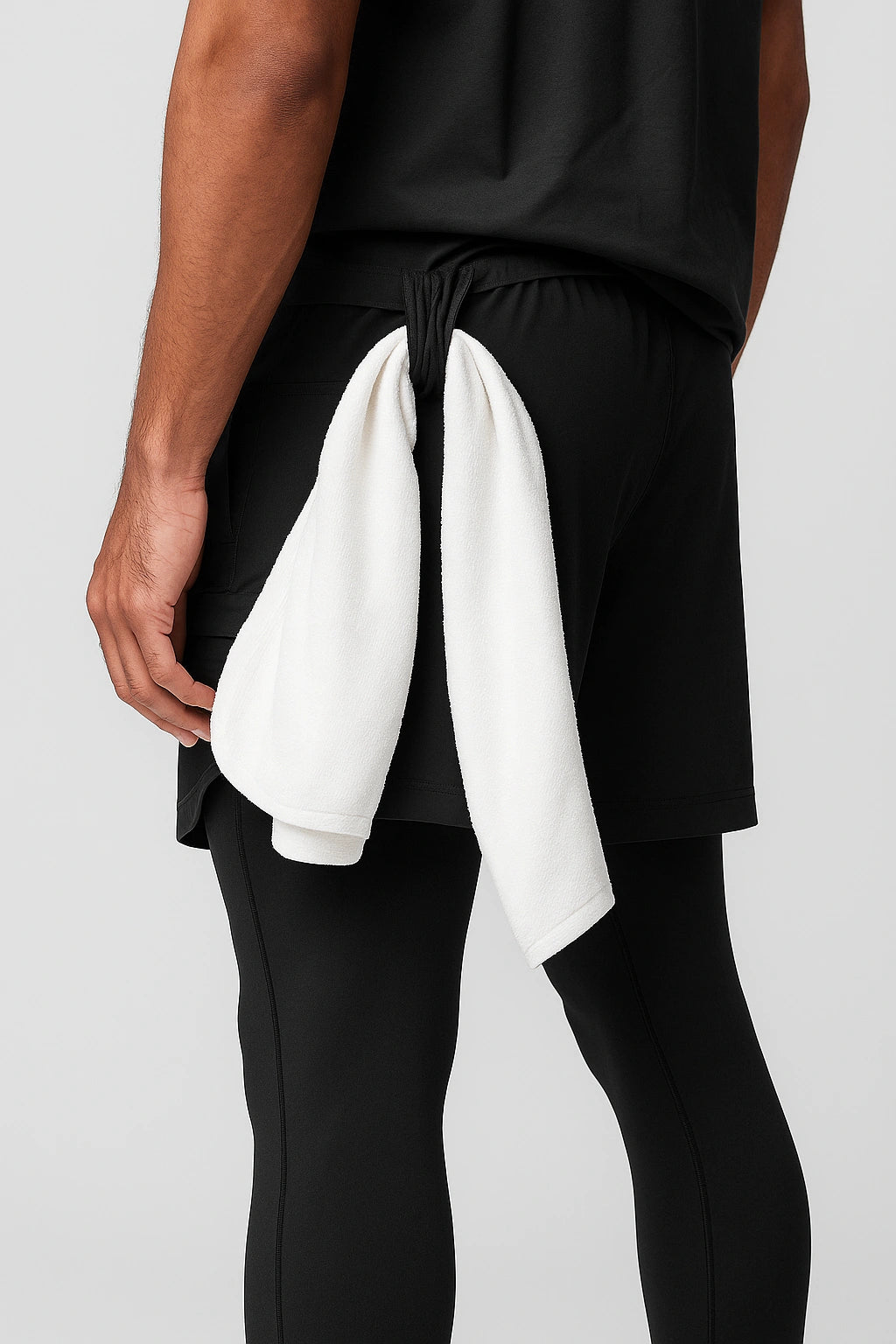 Short de Academia com Legging de Compressão