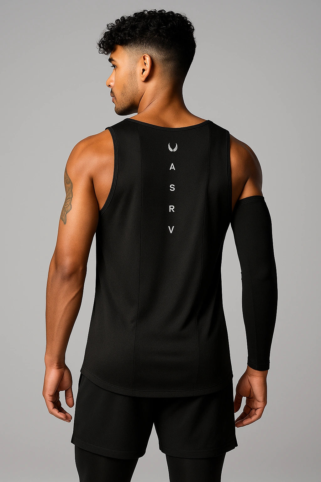Regata Esportiva Masculina Respirável Academia - T-Shirt ASRV