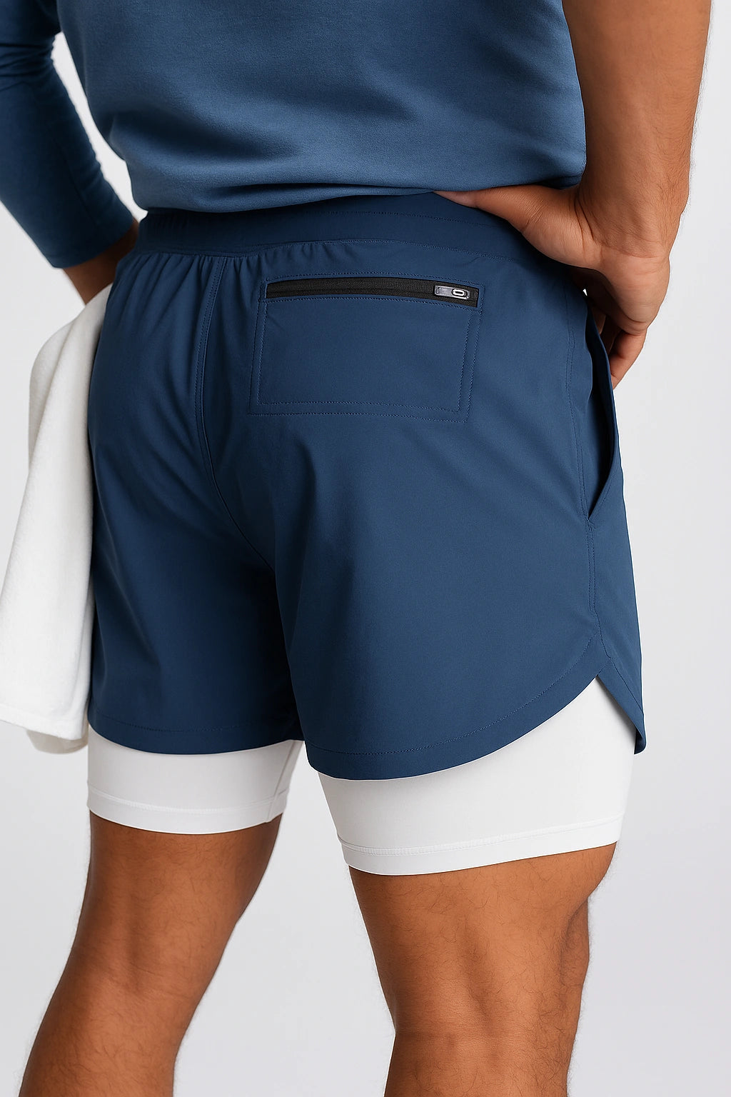Short Esportivo de Academia Masculino Secagem rápida 2 em 1