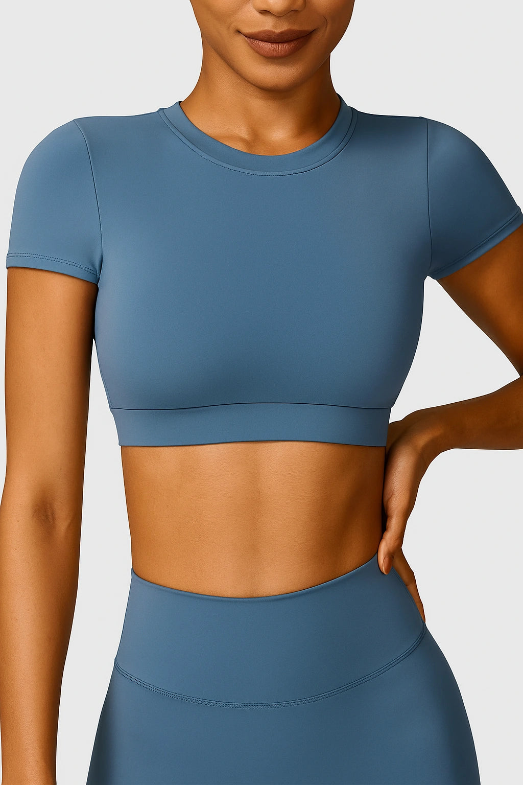 Cropped Fitness Feminino de Secagem Rápida esportivo