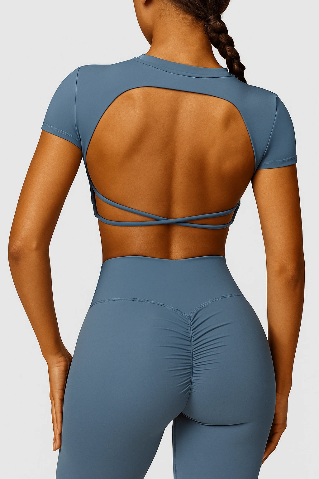 Cropped Fitness Feminino de Secagem Rápida esportivo