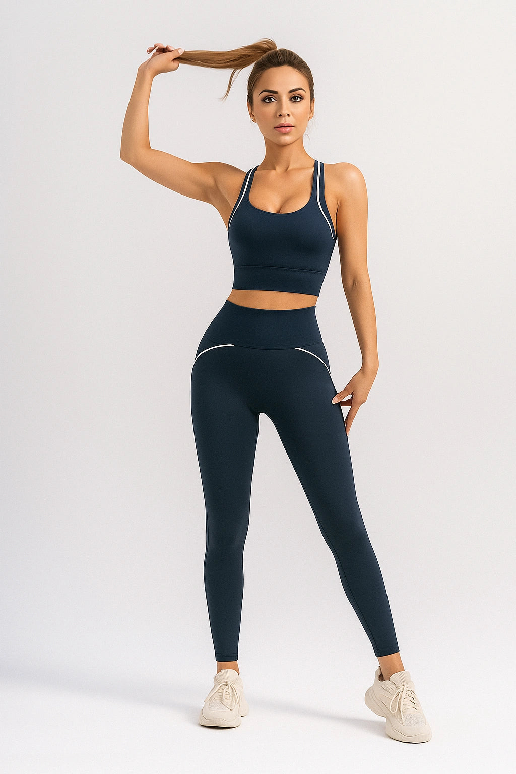 Conjunto Fitness Feminino Com Macacão para Treino