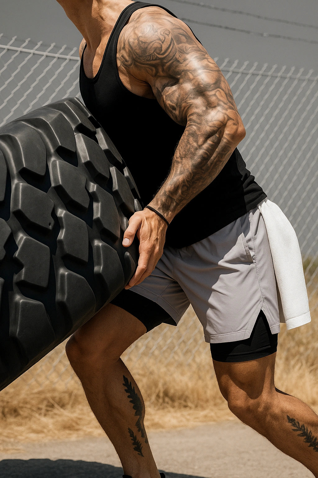 Short Esportivo Masculino de Academia Minimalista - Just Run