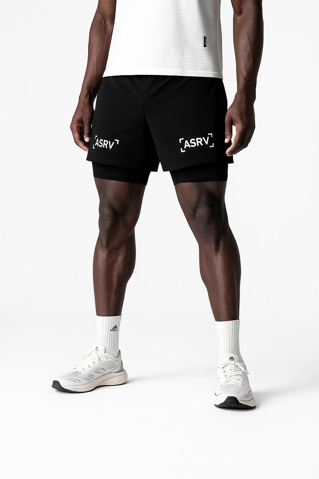 Short Esportivo de Academia Masculino Respirável 2 em 1 - Slim Run