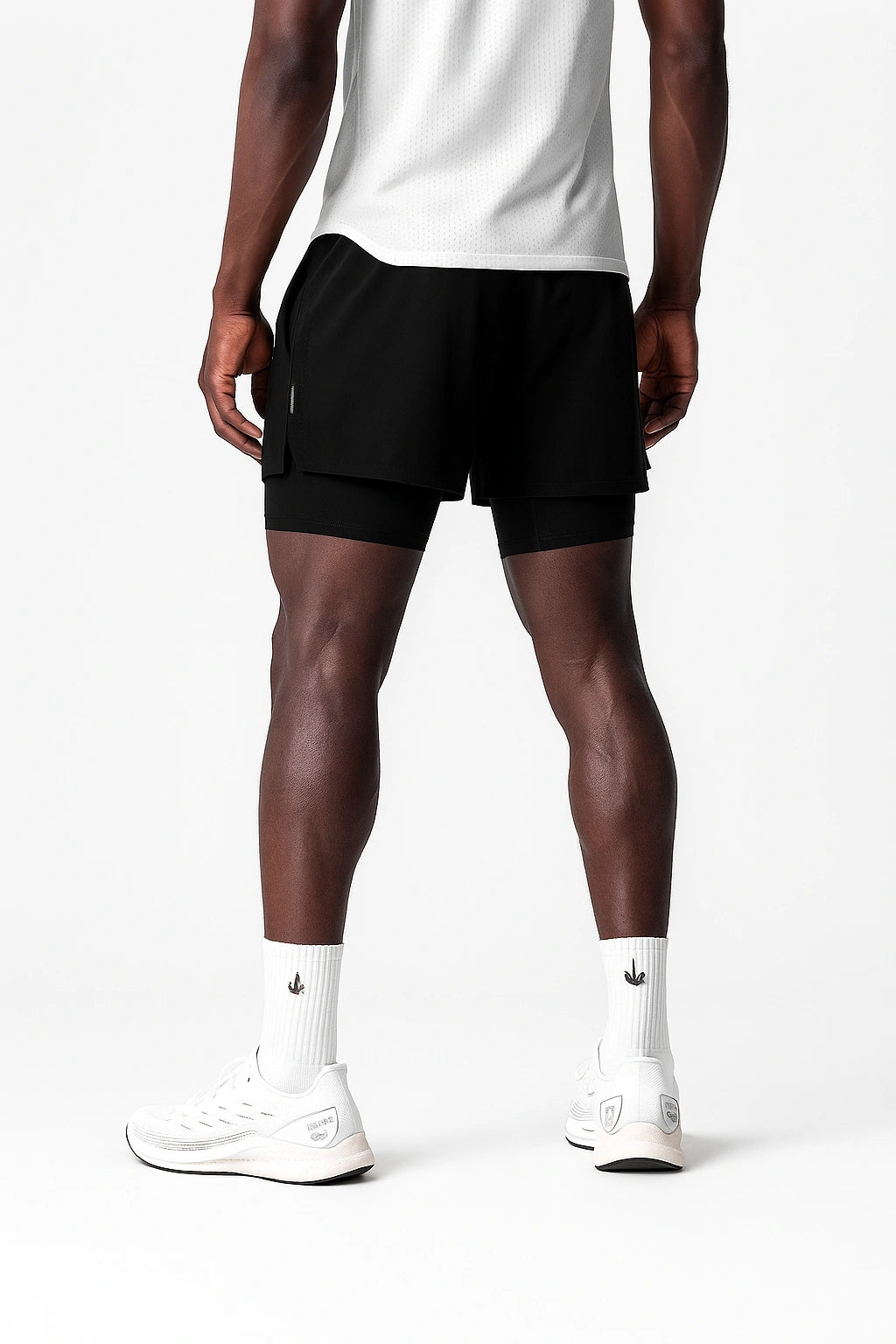 Short Esportivo de Academia Masculino Respirável 2 em 1 - Slim Run