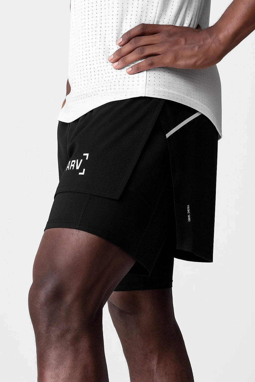 Short Esportivo de Academia Masculino Respirável 2 em 1 - Slim Run