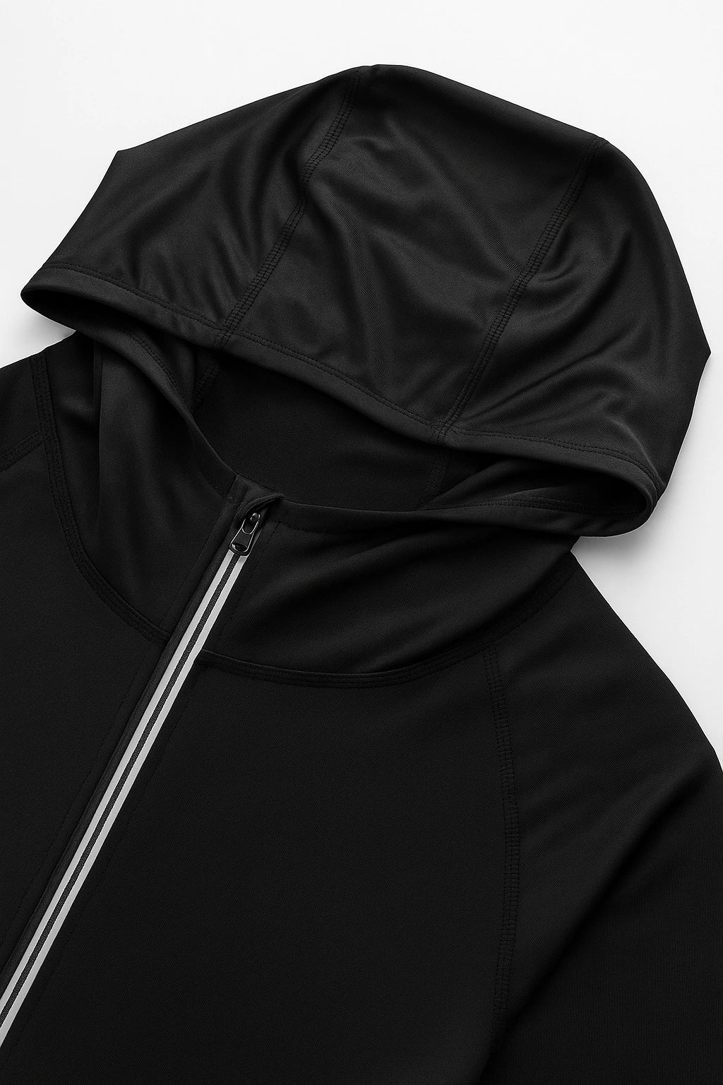 Jaqueta Masculina Esportiva com Capuz Refletiva Respirável