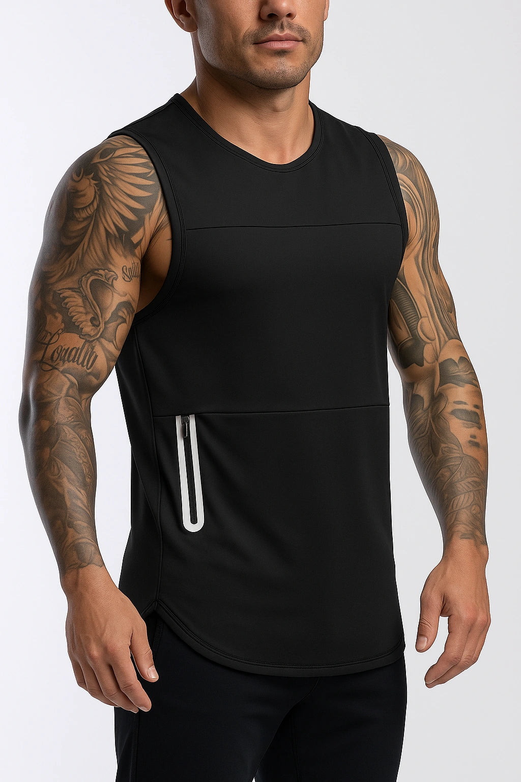 Regata Esportiva Masculina Academia - Com Bolso Lateral