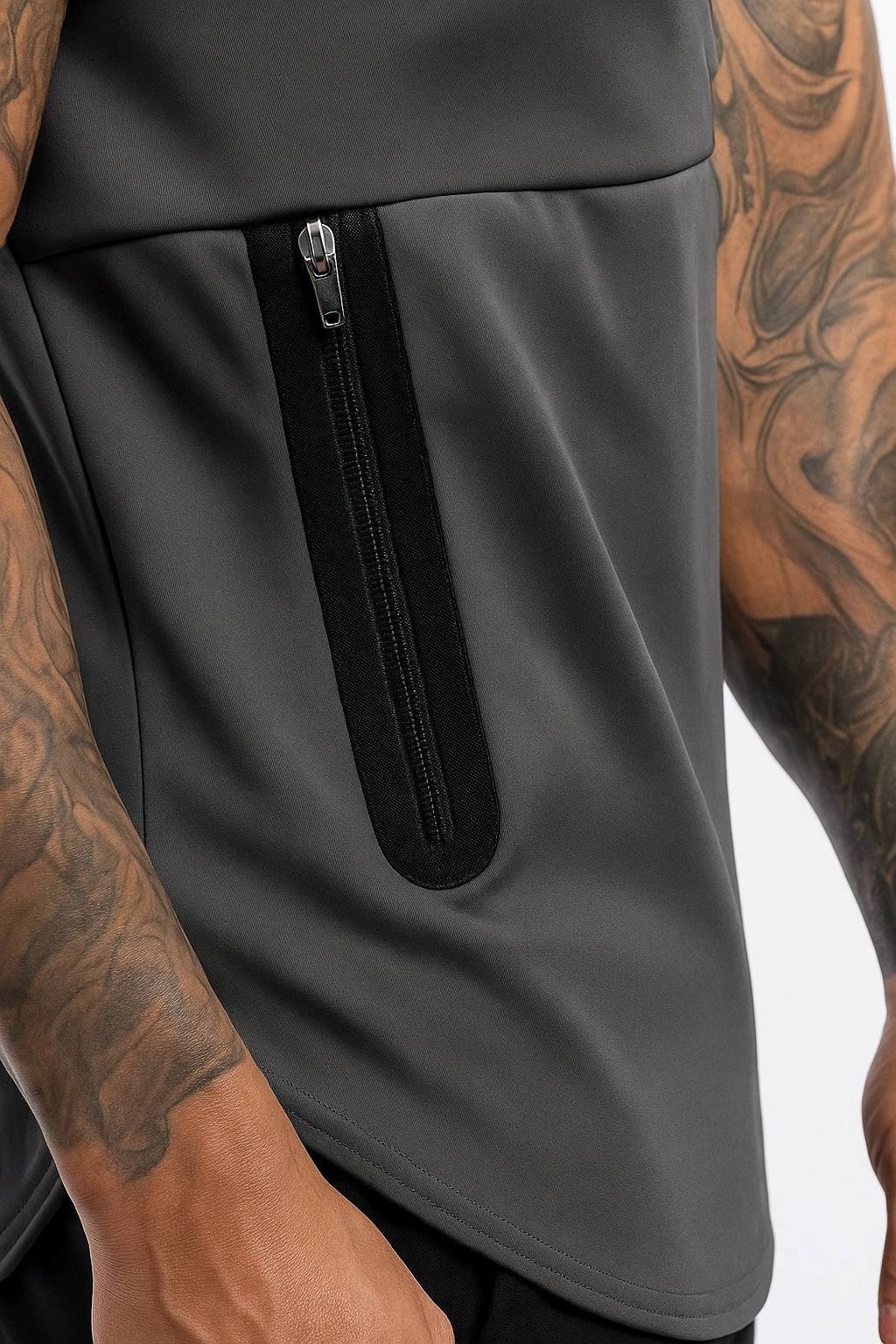 Regata Esportiva Masculina Academia - Com Bolso Lateral