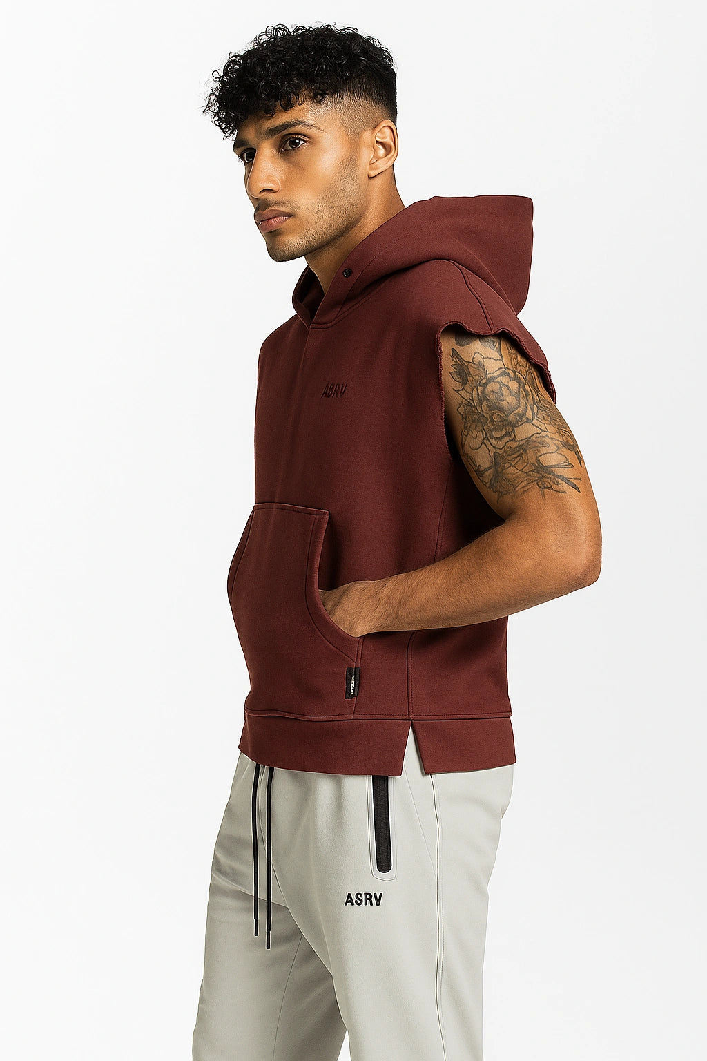 Camiseta de colete com Capuz Academia Premium 2 em 1 - ASRV