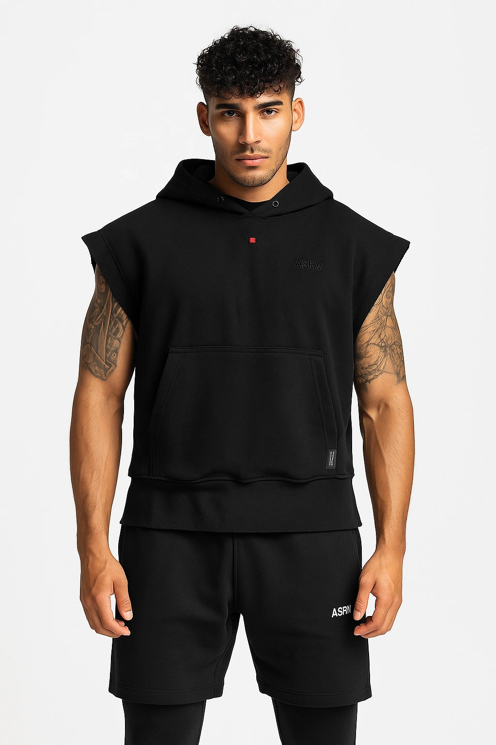 Camiseta de colete com Capuz Academia Premium 2 em 1 - ASRV