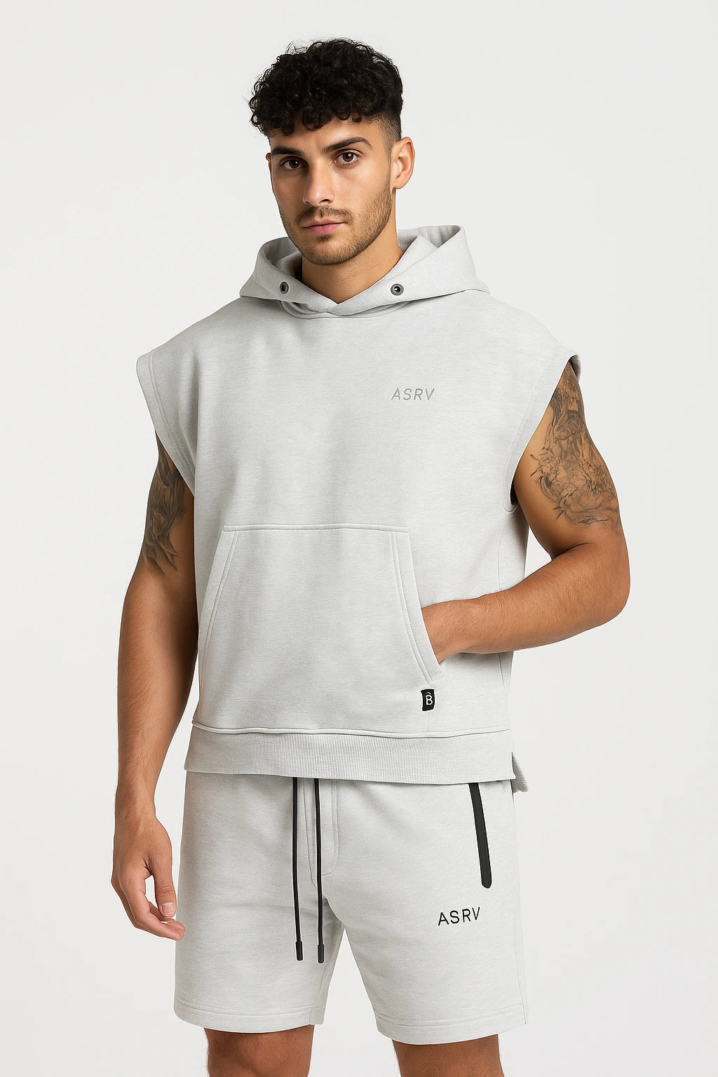 Camiseta de colete com Capuz Academia Premium 2 em 1 - ASRV