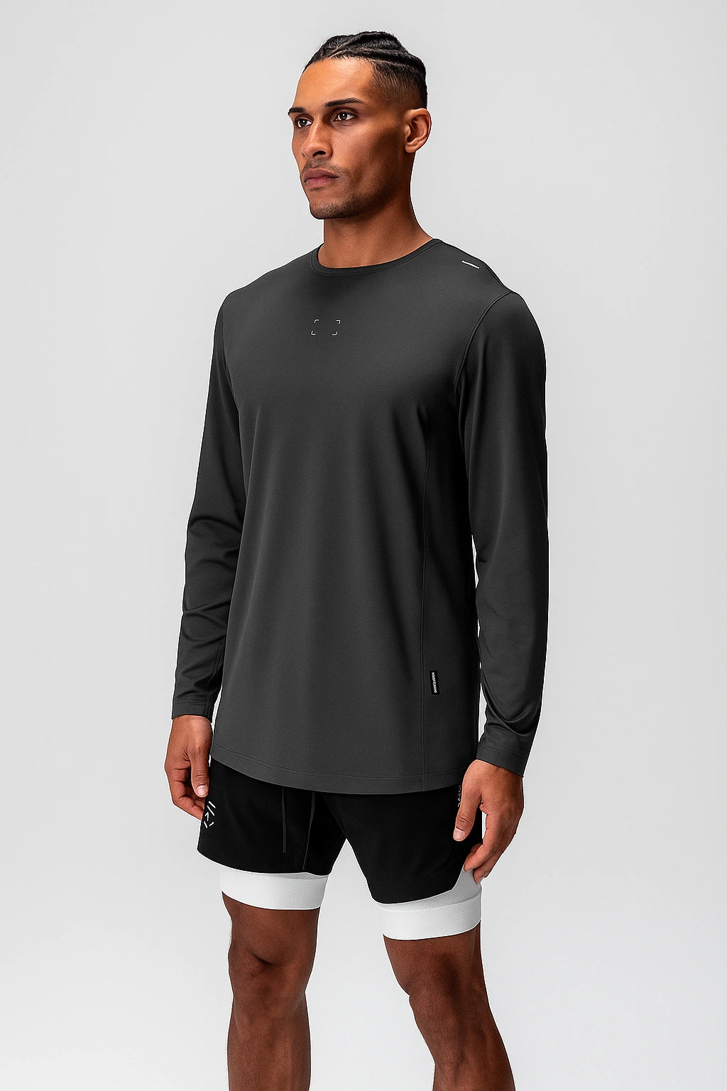 Camisa Esportiva Masculina Fitness Manga Longa