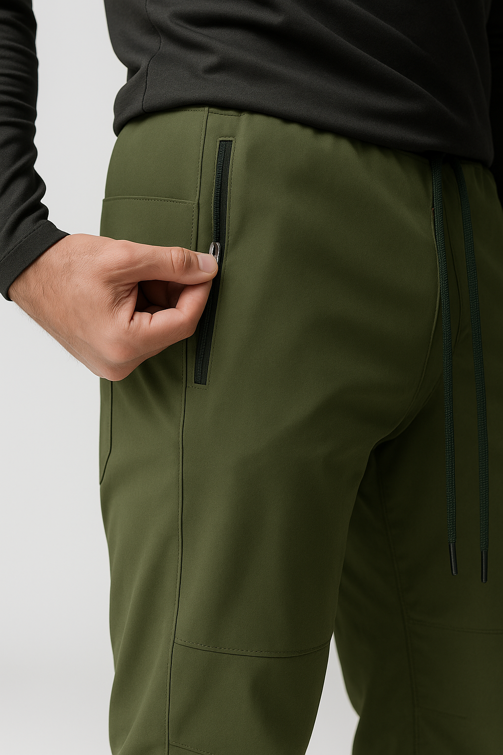 Calça Esportiva Masculina fitness Com Zíper