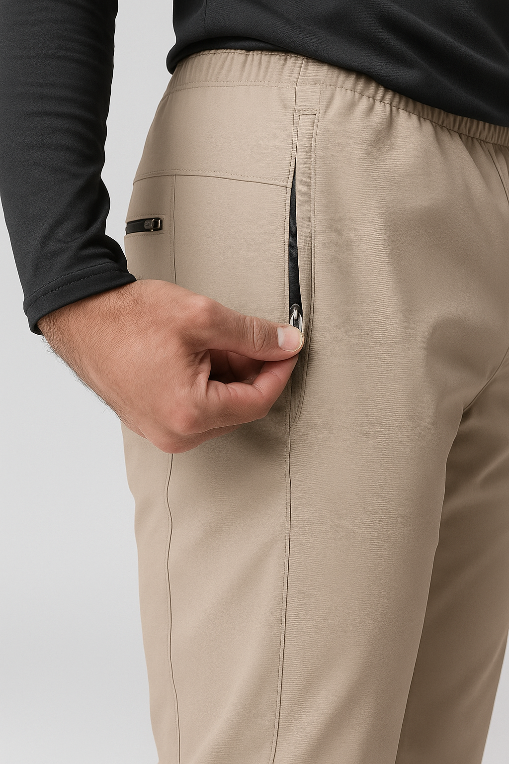 Calça Esportiva Masculina fitness Com Zíper