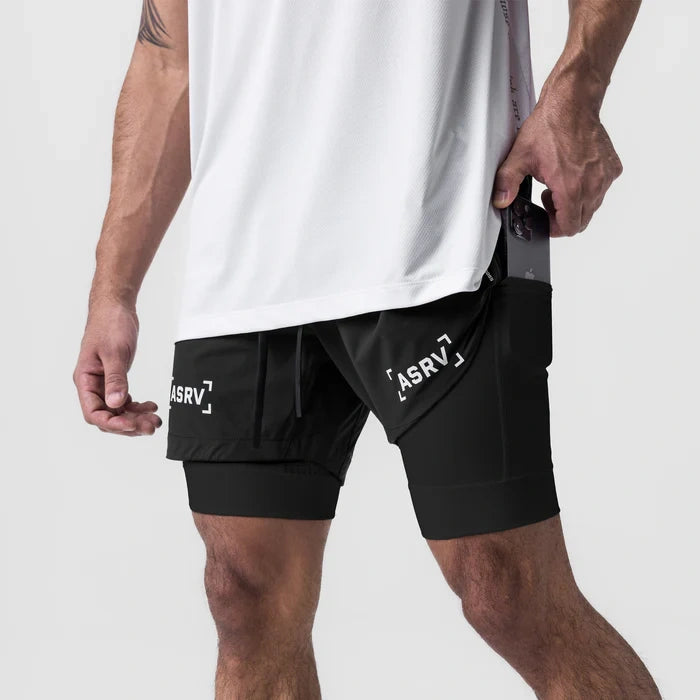 Short Esportivo de Academia Masculino 2 em 1 - ASRV