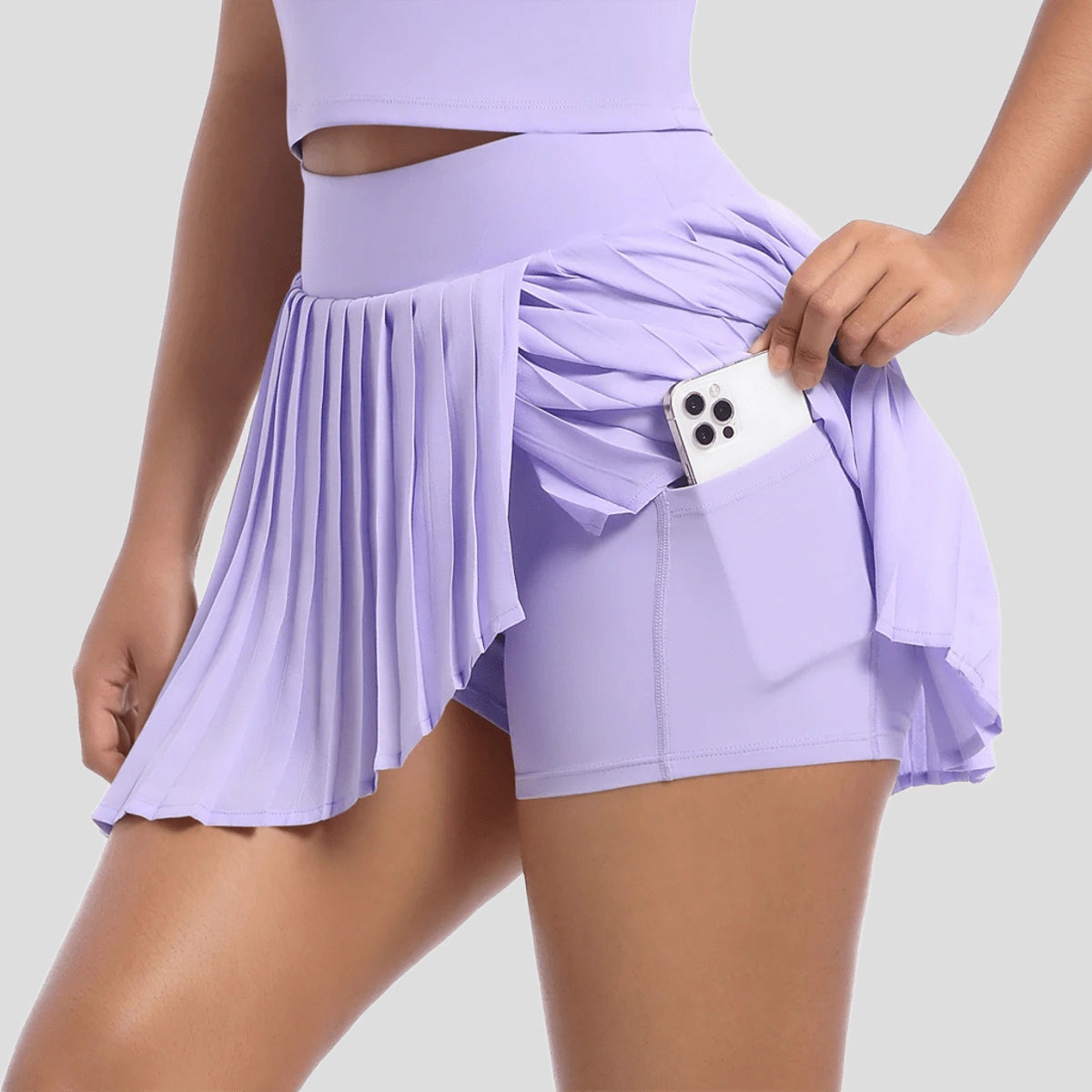 Saia Fitness Feminina Esportiva Cintura Alta