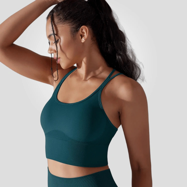 Cropped Fitness Feminino Alto Desempenho Esportivo