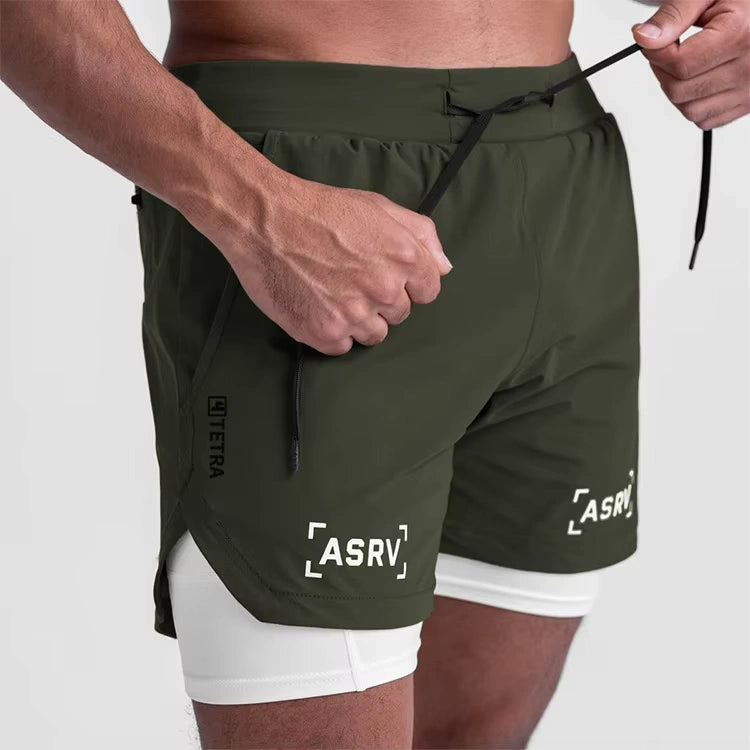 Short Esportivo de Academia Masculino 2 em 1 - ASRV