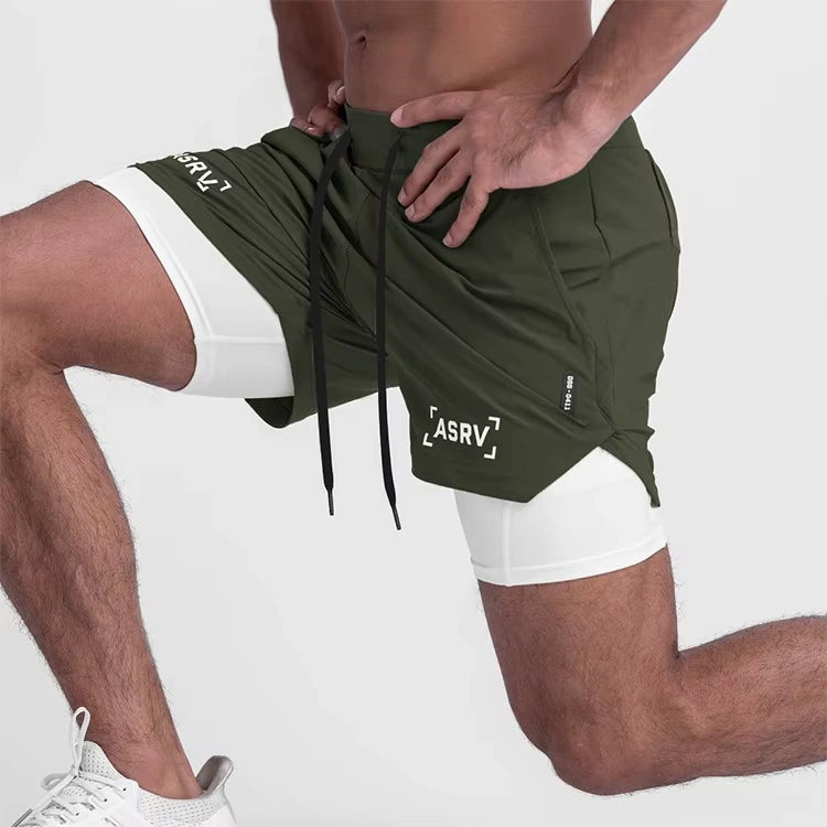 Short Esportivo de Academia Masculino 2 em 1 - ASRV