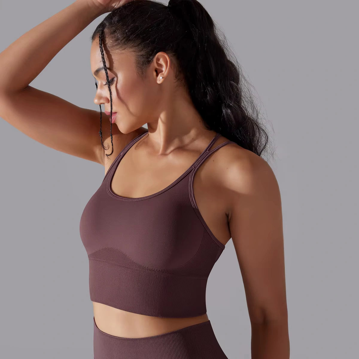 Cropped Fitness Feminino Alto Desempenho Esportivo