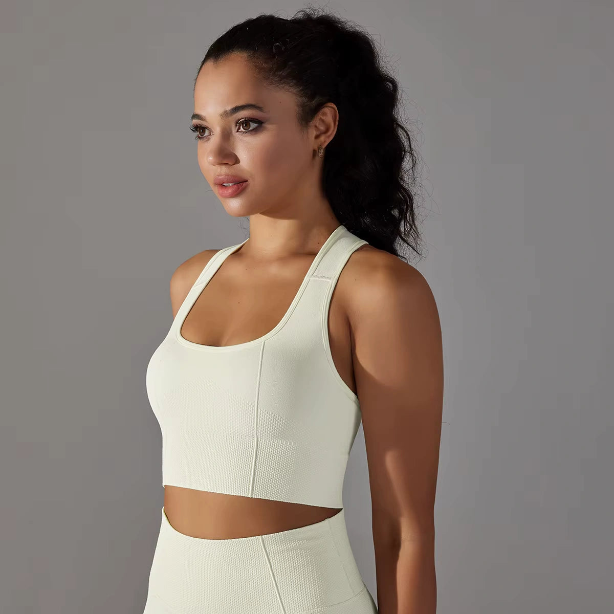 Cropped Feminino Fitness Respirável Justo Esportivo