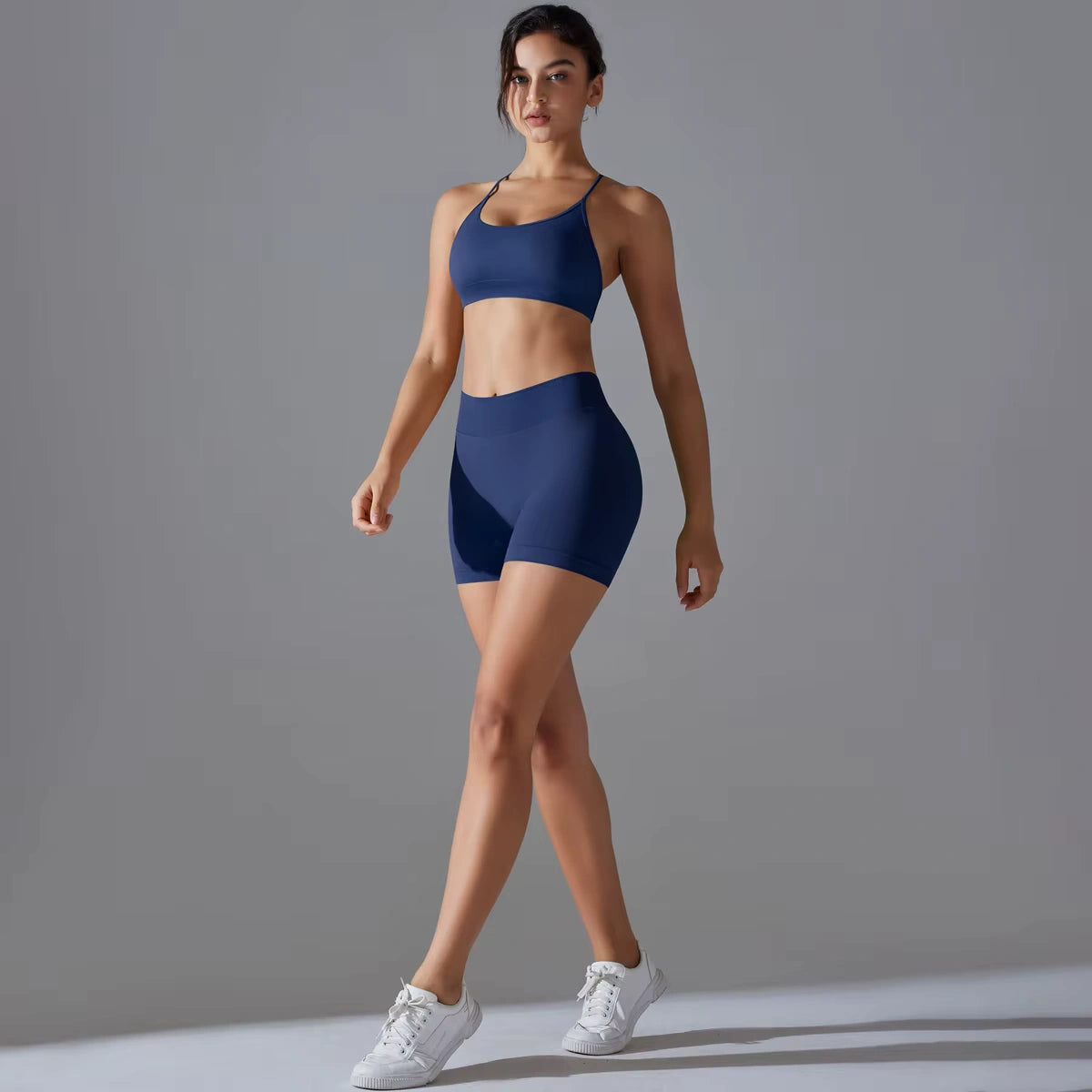 Conjunto Fitness Feminino Short com Top Esportivo