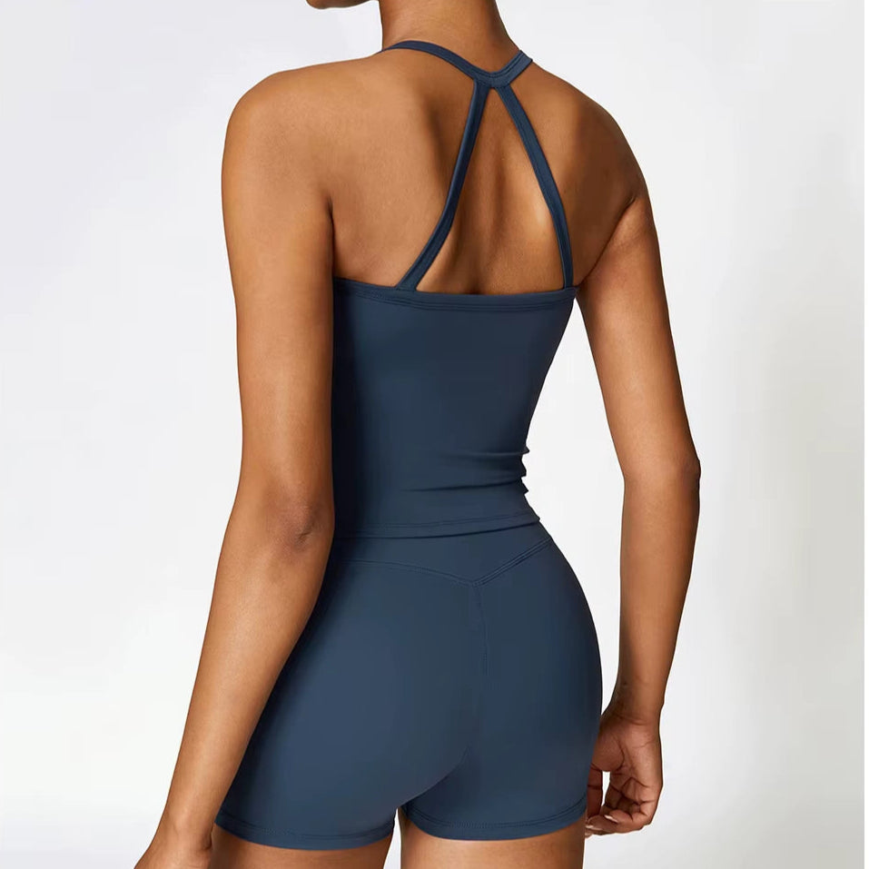 Camiseta Fitness Feminina Leve Sem Mangas e Secagem Rápida