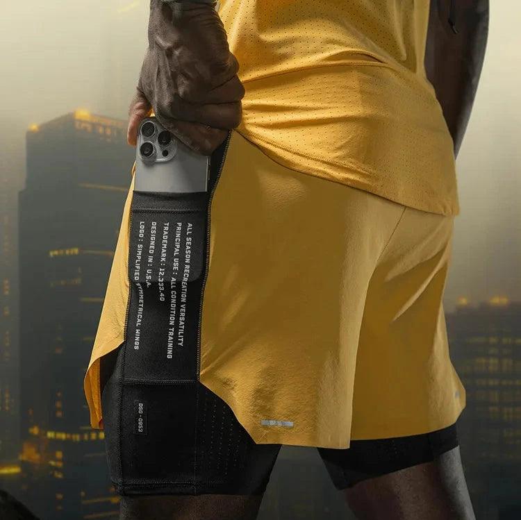Short Premium Fitness Masculino de Academia Respirável