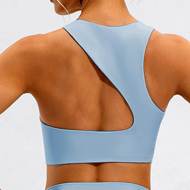 Cropped Fitness Feminino Com Costas Abertas e Secagem Rápida