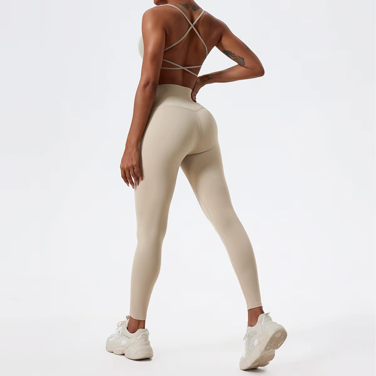 Conjunto Fitness Feminino Calça Legging + Top Esportivo Respirável